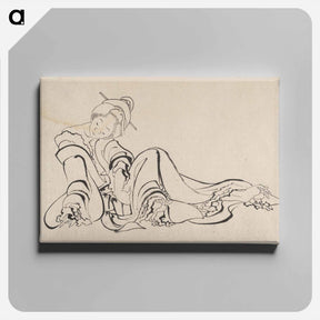 アートパネル-Hokusai's Album of Sketches - 葛飾 北斎 Canvas.