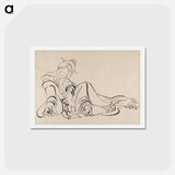 アートポストカード-Hokusai's Album of Sketches - 葛飾 北斎 Postcard.