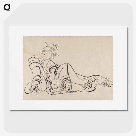 アートポスター-Hokusai's Album of Sketches - 葛飾 北斎 Poster.
