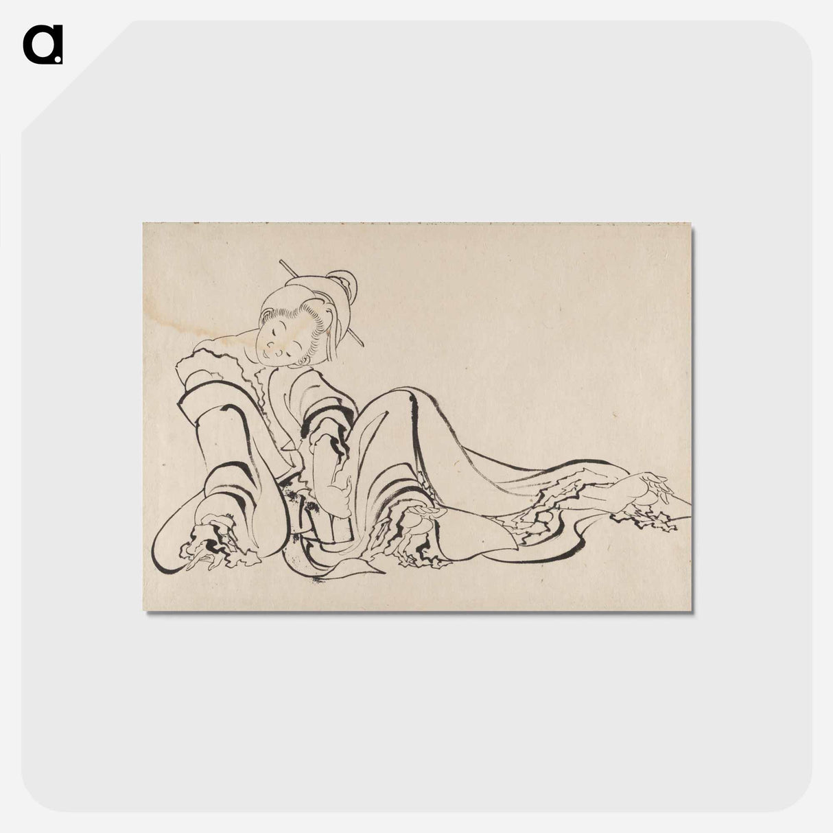 アートポストカード-Hokusai's Album of Sketches - 葛飾 北斎 Postcard.