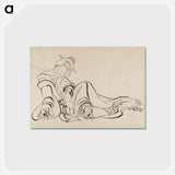 アートポストカード-Hokusai's Album of Sketches - 葛飾 北斎 Postcard.