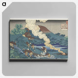 Drawings of Hitomaro by Katsushika Hokusai Canvas.