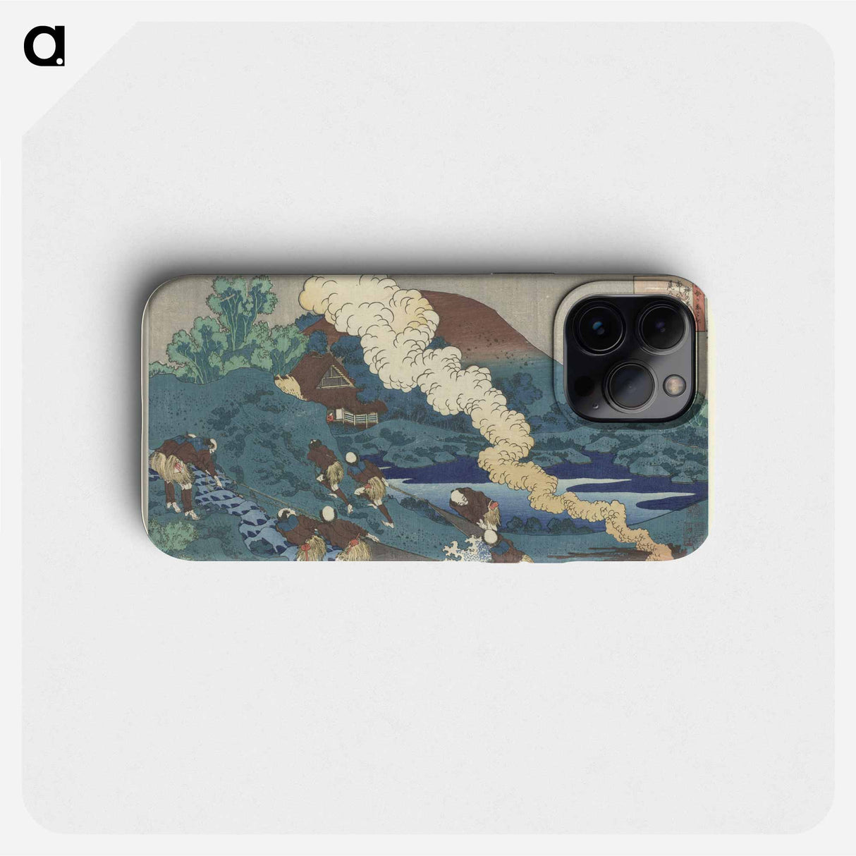 Download from Kakinomoto No Hitomaro - Katsushika Hokusai Phone Case.