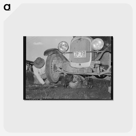 アートポストカード-Migrant Mechanic
 - ラッセル リー Postcard.
