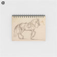 アートメモ帳-Saddled Horse, with a Crest Branded on His Flank, Walking to Right
 - イェール大学アートギャラリー Memo.