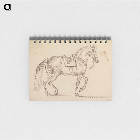 アートメモ帳-Saddled Horse, with a Crest Branded on His Flank, Walking to Right
 - イェール大学アートギャラリー Memo.