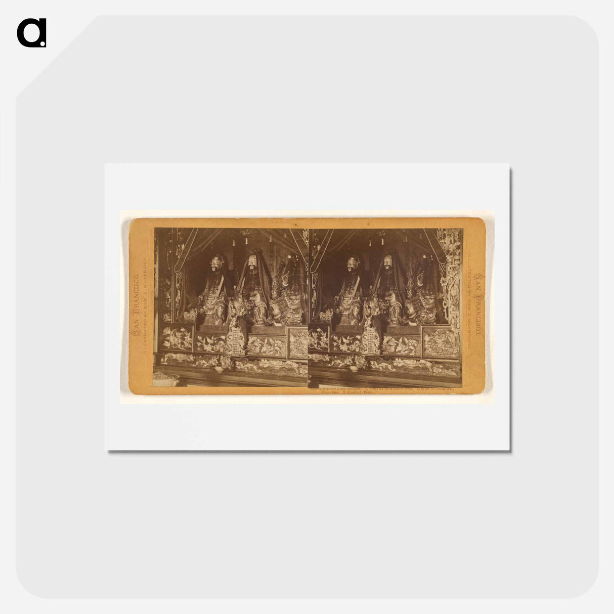 アートポストカード-Chinese Joss House
 - エドワード マイブリッジ Postcard.