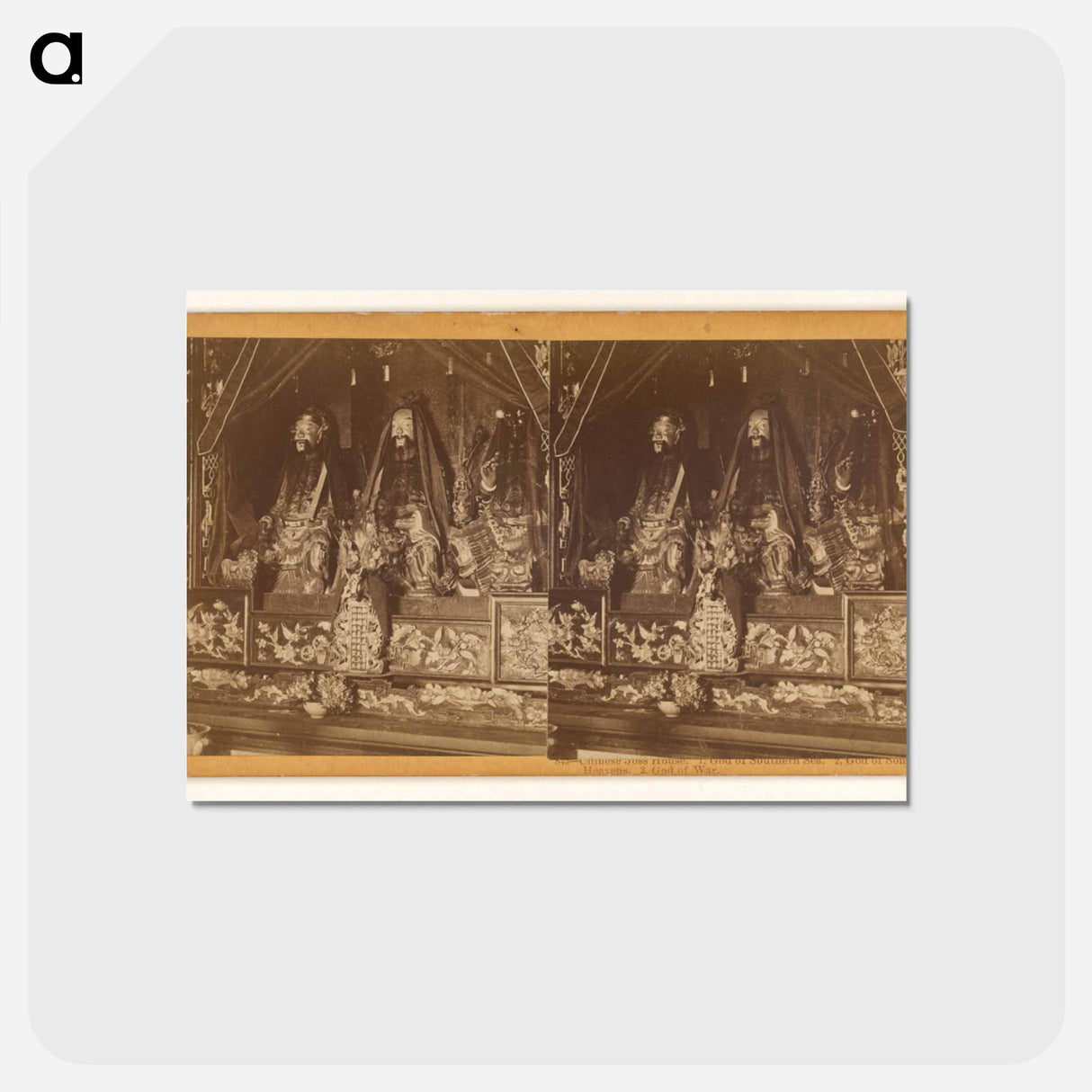 アートポストカード-Chinese Joss House
 - エドワード マイブリッジ Postcard.