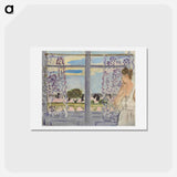 アートポストカード-Femme Auprès De La Fenêtre - アンリ マティス Postcard.