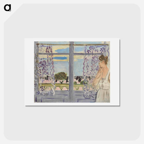 アートポストカード-Femme Auprès De La Fenêtre - アンリ マティス Postcard.