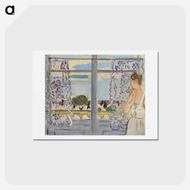 アートポストカード-Femme Auprès De La Fenêtre - アンリ マティス Postcard.