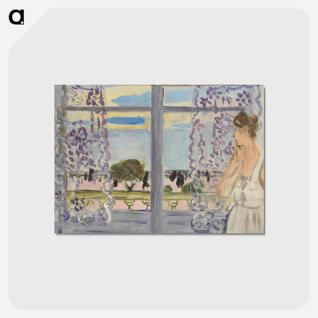 アートポストカード-Femme Auprès De La Fenêtre - アンリ マティス Postcard.