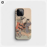 A comparison of Genroku poems and shells - Katsushika Hokusai Phone Case.