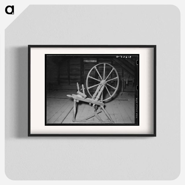 アートポスター-Spinning Wheel in Attic
 - ラッセル リー Poster.