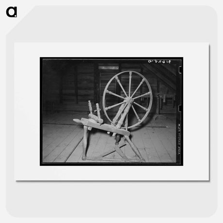 アートポスター-Spinning Wheel in Attic
 - ラッセル リー Poster.