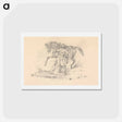 アートポストカード-Turbaned Cavalryman Standing Beside a Horse
 - イェール大学アートギャラリー Postcard.