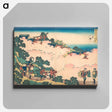 アートパネル-Cherry Blossoms at Yoshino - 葛飾 北斎 Canvas.
