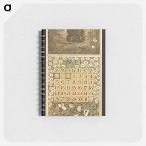 アートメモ帳-Kalenderblad voor mei 1912 met kievitseieren en kemphanen - テオ ヴァン ホイテマ Memo.