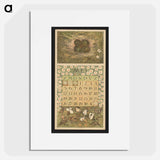 Kalenderblad voor mei 1912 met kievitseieren en kemphanen - テオ ヴァン ホイテマ Poster.