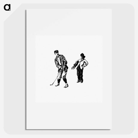 アートポスター-Vintage Golfer from Won at the Last Hole
 - 大英図書館 Poster.
