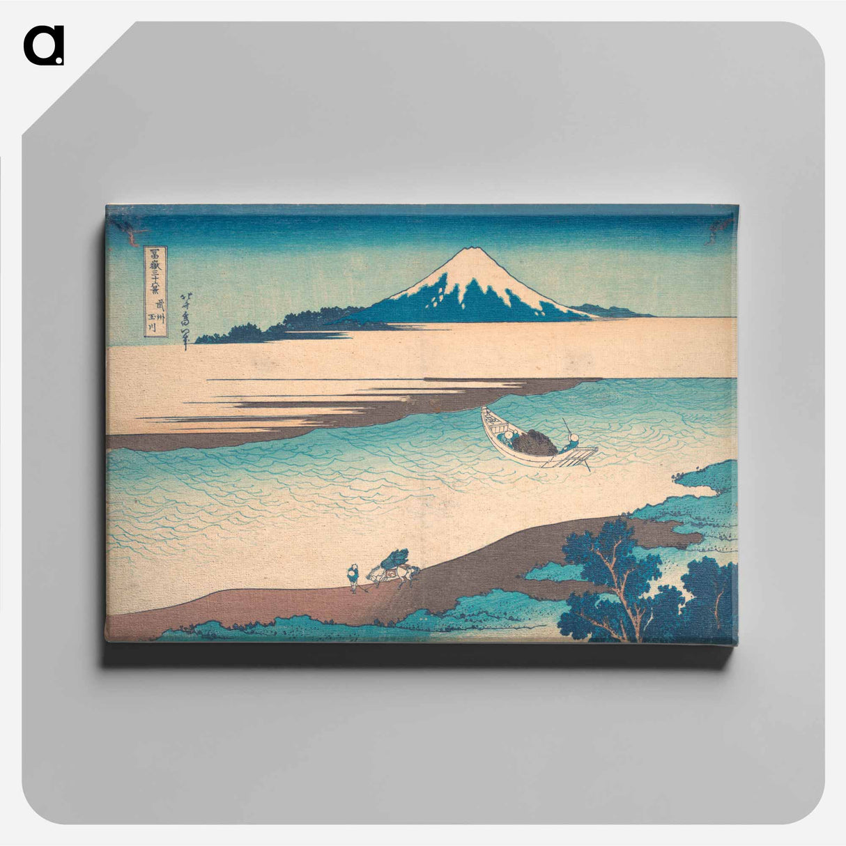 アートパネル-Fuji—The Tama River, Musashi Province - 葛飾 北斎 Canvas.