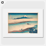 Fuji—The Tama River, Musashi Province - Katsushika Hokusai Poster.