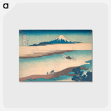 アートポストカード-Fuji—The Tama River, Musashi Province - 葛飾 北斎 Postcard.