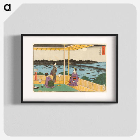 アートポスター-Evening Cool at Ryōgoku
 - 歌川 広重 Poster.