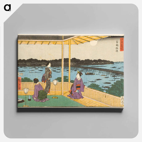 アートパネル-Evening Cool at Ryōgoku
 - 歌川 広重 Canvas.