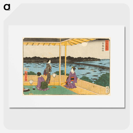 アートポスター-Evening Cool at Ryōgoku
 - 歌川 広重 Poster.