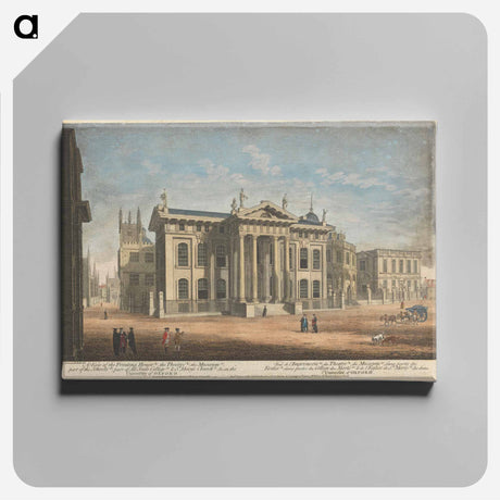 アートパネル-A View of the Printing House (a), the Theatre (b), the Museum (c), part of the Schools (d), part of All Souls College (e), & St. Mary's Church (f), & c. in the University of Oxford
 - イェール大学アートギャラリー Canvas.