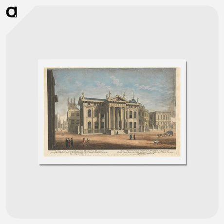 アートポストカード-A View of the Printing House (a), the Theatre (b), the Museum (c), part of the Schools (d), part of All Souls College (e), & St. Mary's Church (f), & c. in the University of Oxford
 - イェール大学アートギャラリー Postcard.