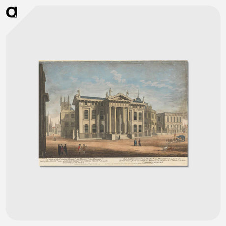 アートポストカード-A View of the Printing House (a), the Theatre (b), the Museum (c), part of the Schools (d), part of All Souls College (e), & St. Mary's Church (f), & c. in the University of Oxford
 - イェール大学アートギャラリー Postcard.