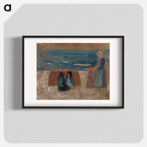 アートポスター-Breton Women by the Sea
 - バーンズ・コレクション Poster.