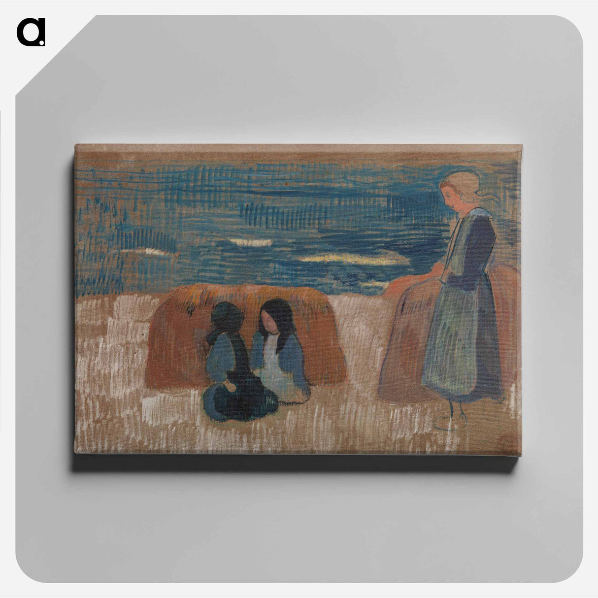 アートパネル-Breton Women by the Sea
 - バーンズ・コレクション Canvas.