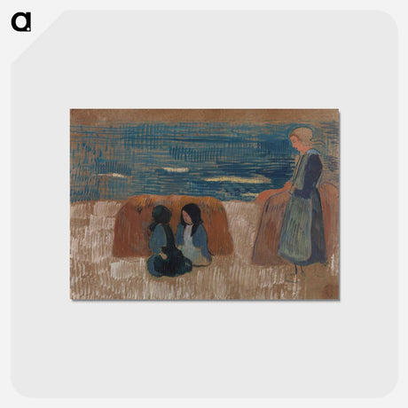 アートポストカード-Breton Women by the Sea
 - バーンズ・コレクション Postcard.