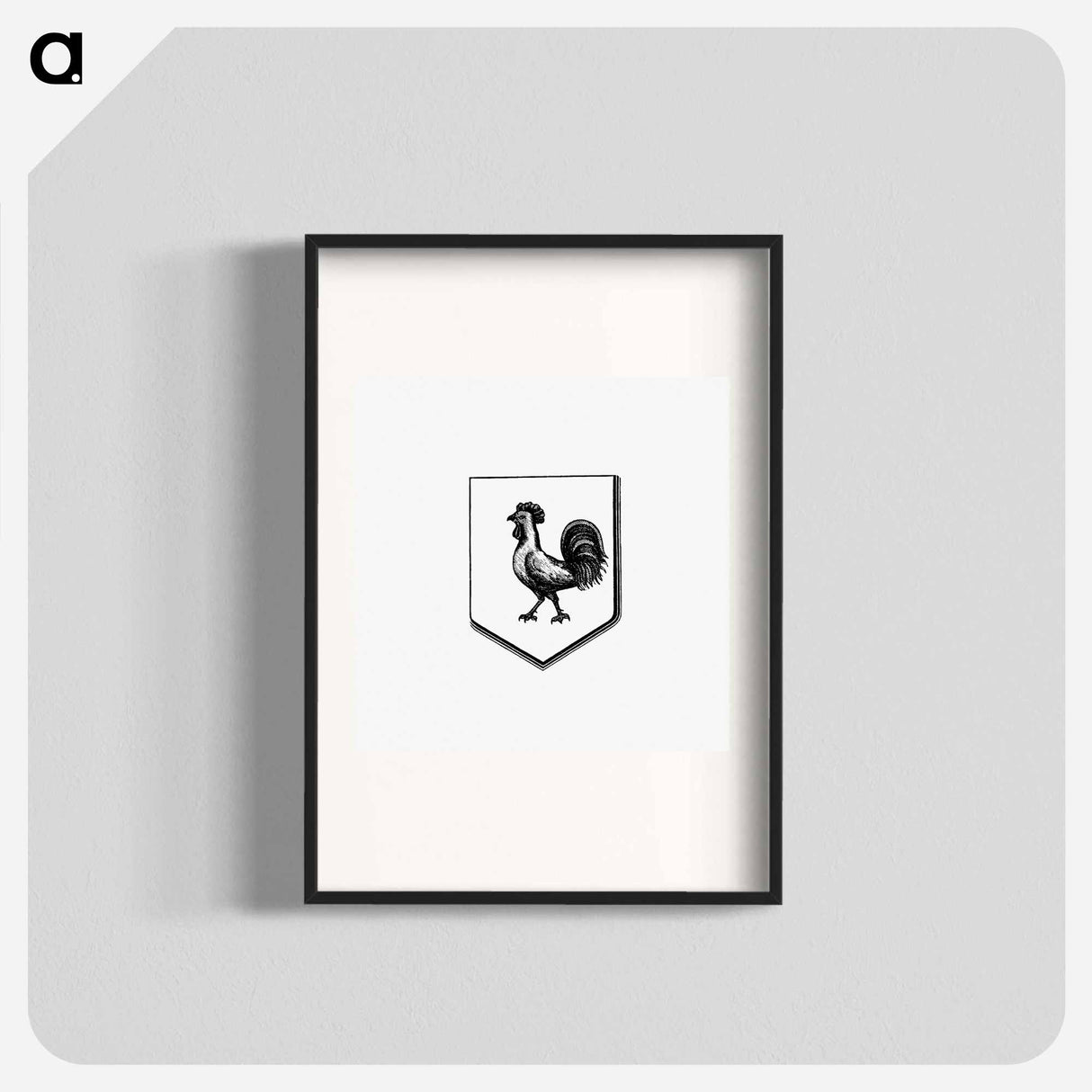 アートポスター-Cock in a Shield, Heraldic Design
 - 大英図書館 Poster.