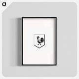 アートポスター-Cock in a Shield, Heraldic Design
 - 大英図書館 Poster.