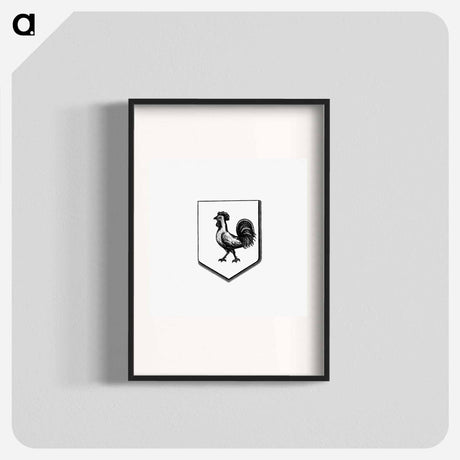 アートポスター-Cock in a Shield, Heraldic Design
 - 大英図書館 Poster.