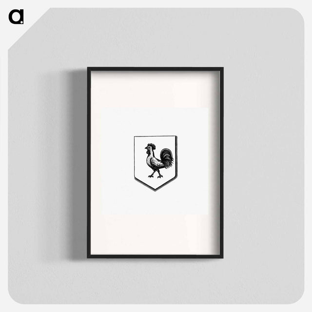 アートポスター-Cock in a Shield, Heraldic Design
 - 大英図書館 Poster.