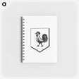 アートメモ帳-Cock in a Shield, Heraldic Design
 - 大英図書館 Memo.