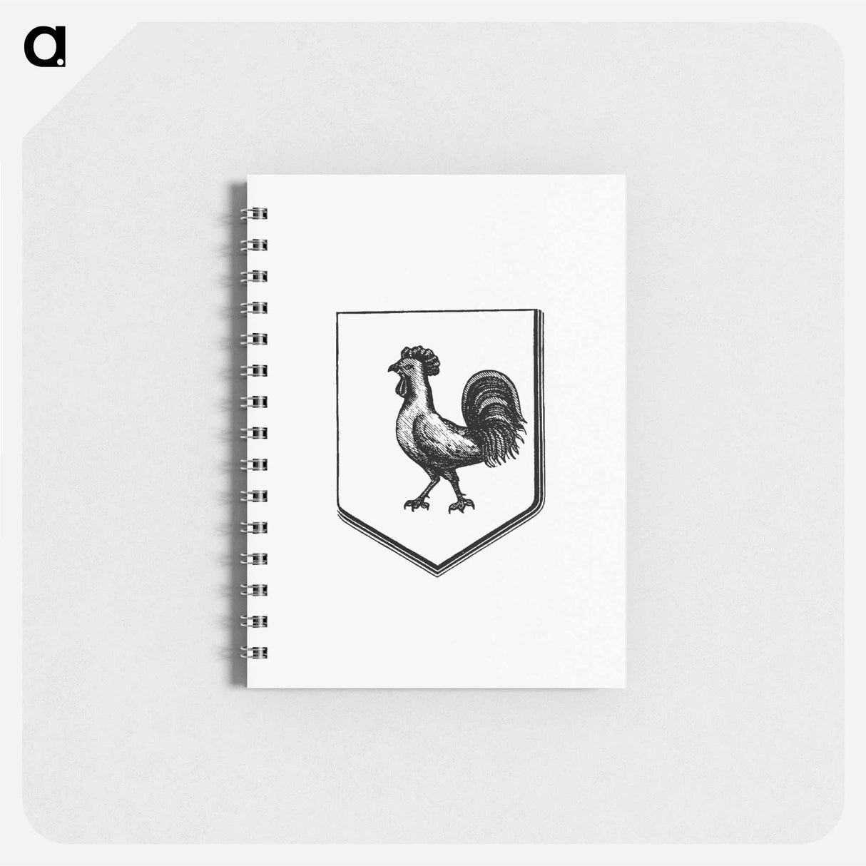 アートメモ帳-Cock in a Shield, Heraldic Design
 - 大英図書館 Memo.