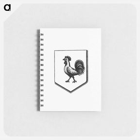 アートメモ帳-Cock in a Shield, Heraldic Design
 - 大英図書館 Memo.