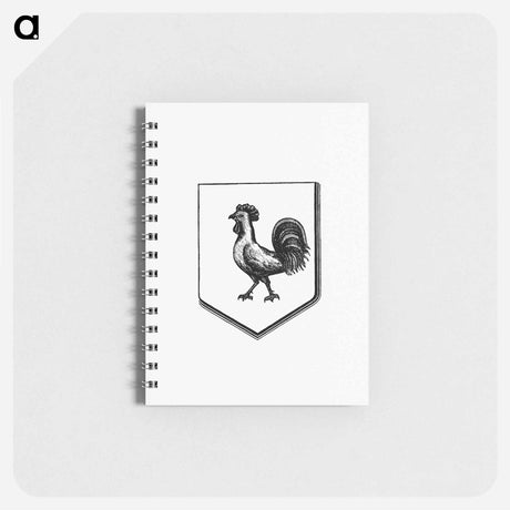 アートメモ帳-Cock in a Shield, Heraldic Design
 - 大英図書館 Memo.