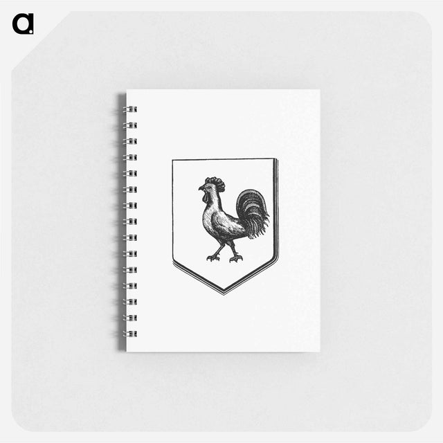 アートメモ帳-Cock in a Shield, Heraldic Design
 - 大英図書館 Memo.