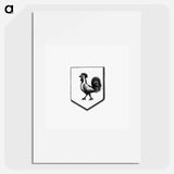 アートポスター-Cock in a Shield, Heraldic Design
 - 大英図書館 Poster.