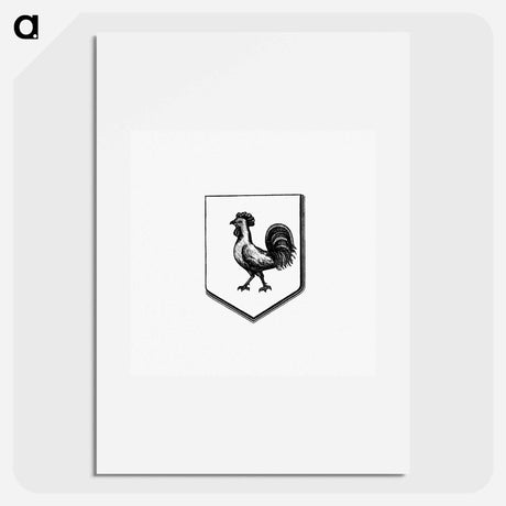 アートポスター-Cock in a Shield, Heraldic Design
 - 大英図書館 Poster.