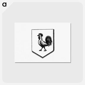 アートポストカード-Cock in a Shield, Heraldic Design
 - 大英図書館 Postcard.