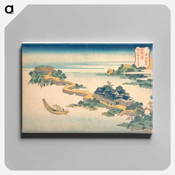 Hokusai's Sound of the Lake at Rinkai - 葛飾 北斎 Canvas.