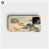 Hokusai's Sound of the Lake at Rinkai - Katsushika Hokusai Phone Case.